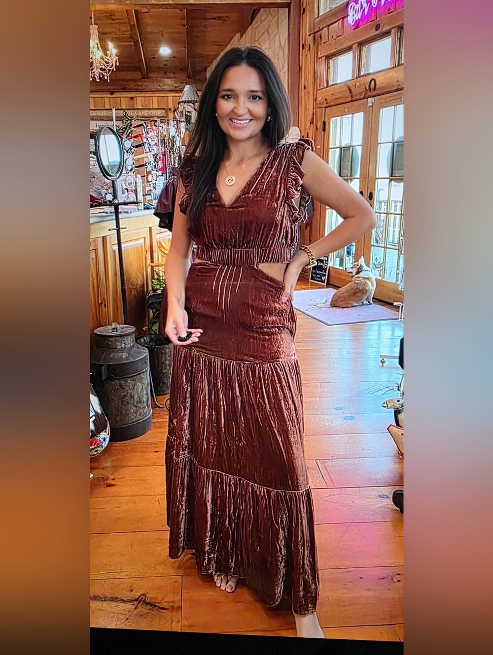 Double D Ranch D1431 Coyote Weed Ranch Dress